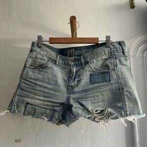 Madewell | Patchwork Denim Shorts | 29" waist